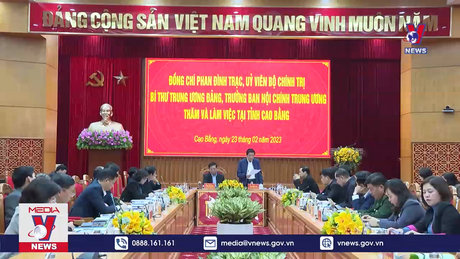Trưởng ban Nội chính Trung ương làm việc với tỉnh Cao Bằng