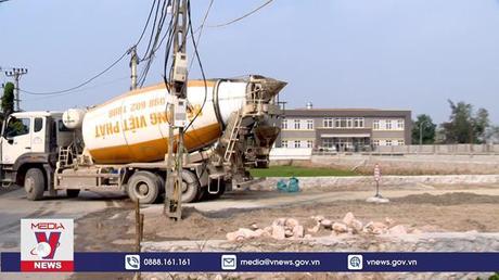 Trạm trộn bê tông trên đất nông nghiệp gây ô nhiễm môi trường