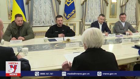 Bộ trưởng Tài chính Mỹ bất ngờ thăm Ukraine