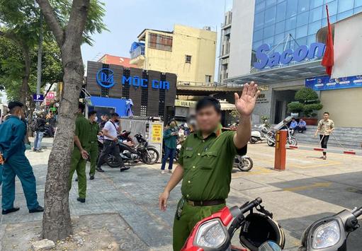 Công an đang khám xét trụ sở Công ty F88 tại quận Gò Vấp, TP Hồ Chí Minh