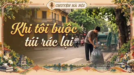Khi tôi buộc túi rác lại