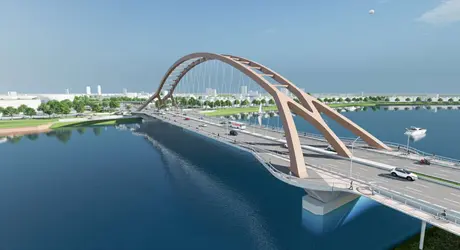 Phương án kiến trúc cụm nút giao thông cầu Hòa Xuân