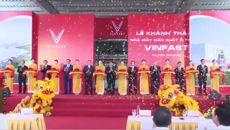 Khánh thành Nhà máy ô tô điện VinFast Hà Tĩnh