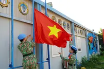 Bệnh viện Dã chiến Việt Nam dự lễ thượng cờ Ngày Liên hợp quốc