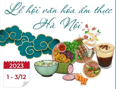 Lễ hội Văn hóa Ẩm thực Hà Nội năm 2023 diễn ra từ ngày 1-3/12