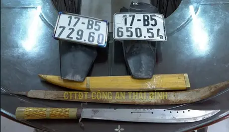 Khởi tố nhóm thanh niên dùng kiếm chém biển số xe để “khoe chiến tích” trên Tiktok