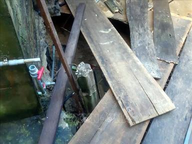 Sập giếng nước khiến hai vợ chồng tử vong