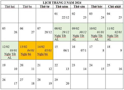 Chốt phương án nghỉ Tết Âm lịch 7 ngày, nghỉ lễ Quốc khánh 4 ngày