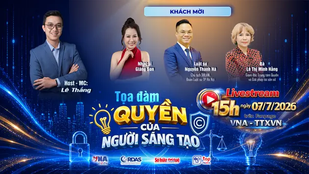 [Trực tiếp] Tọa đàm: QUYỀN CỦA NGƯỜI SÁNG TẠO