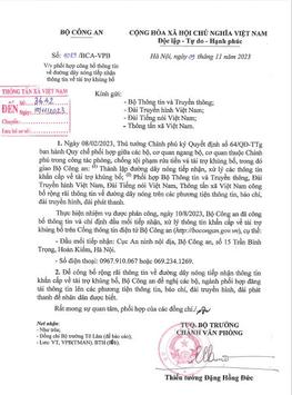 Công bố đường dây nóng tiếp nhận thông tin về tài trợ khủng bố