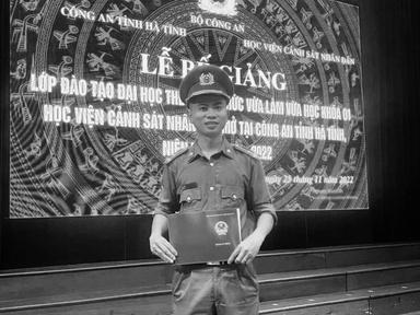 Hà Tĩnh: Thượng úy Công an hy sinh khi làm nhiệm vụ
