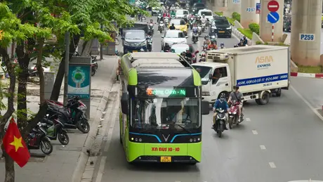 Transerco triển khai xe buýt điện trên các tuyến 16, 24, 29 từ ngày 18/4/2026