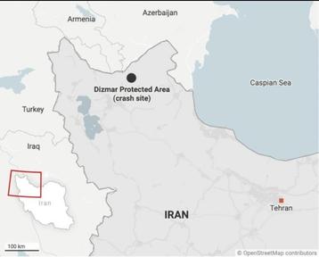 Phát hiện tín hiệu nhiệt nghi ngờ là hiện trường rơi trực thăng chở Tổng thống Iran