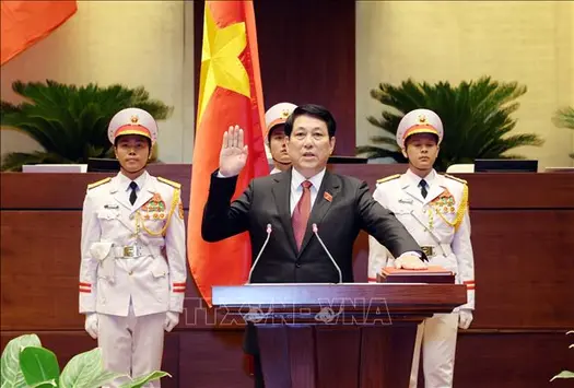 Lễ tuyên thệ của Chủ tịch nước CHXHCN Việt Nam Lương Cường