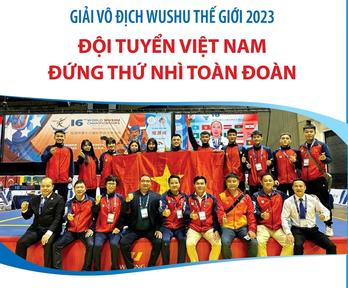 Giải vô địch wushu thế giới 2023: Đội tuyển Việt Nam đứng thứ Nhì toàn đoàn