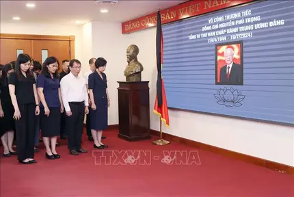 TTXVN tưởng niệm Tổng Bí thư Nguyễn Phú Trọng
