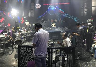 Đột kích điểm vui chơi, phát hiện nhiều trường hợp dương tính với ma túy 
