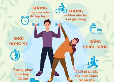 Lưu ý khi tập thể dục những ngày trời lạnh