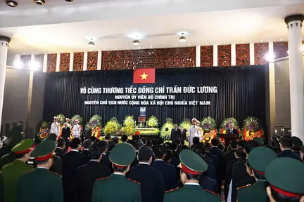 Lễ truy điệu nguyên Chủ tịch nước Trần Đức Lương tại Hà Nội