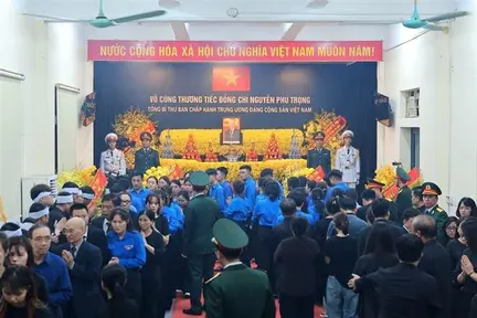 Lễ Quốc tang Tổng Bí thư Nguyễn Phú Trọng: Hơn 1.560 đoàn trong nước và quốc tế đến viếng