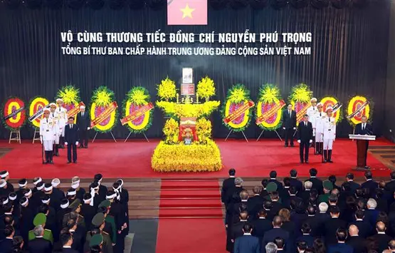 Tổ chức trọng thể Lễ truy điệu Tổng Bí thư Nguyễn Phú Trọng