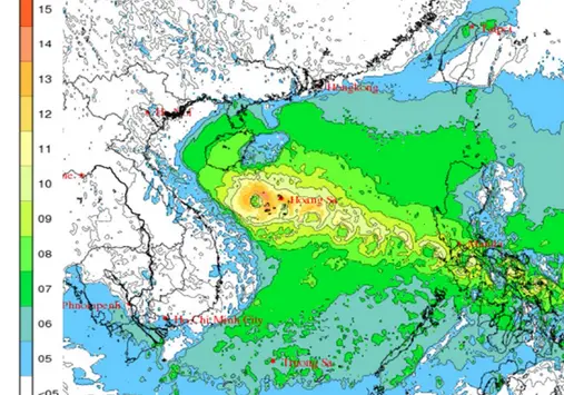 Bão Bualoi rất mạnh, đi nhanh gấp đôi các cơn bão khác