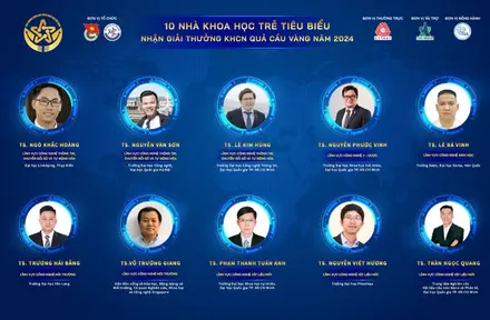 10 tiến sĩ trẻ nhận Giải thưởng Khoa học công nghệ Quả Cầu Vàng 2024