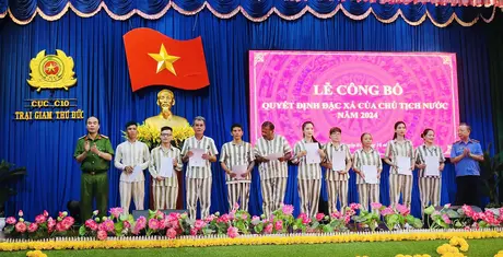 Công bố giảm thời hạn chấp hành án phạt tù cho hơn 1.420 phạm nhân