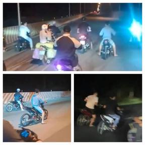 Xác minh clip nhóm đối tượng dàn hàng đua xe trên Quốc lộ 13