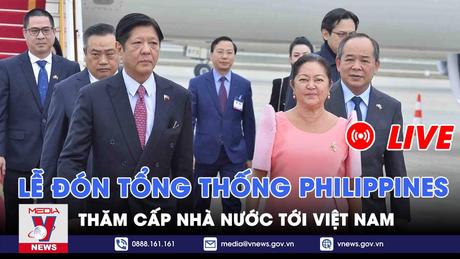[TRỰC TIẾP] Lễ đón chính thức Tổng thống nước Cộng hòa Philippines thăm cấp nhà nước đến Việt Nam