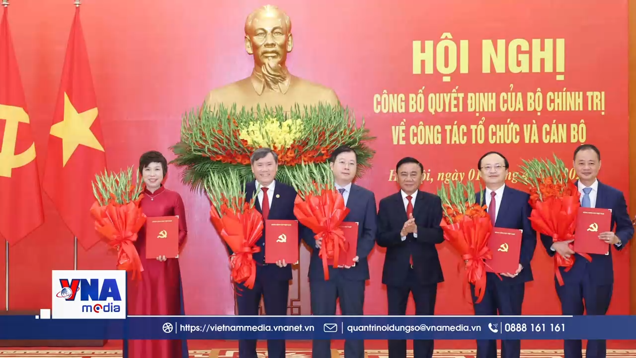 Trạm tin trưa ngày 01/4/2026: C﻿ông bố Quyết định của Bộ Chính trị về công tác tổ chức và cán bộ