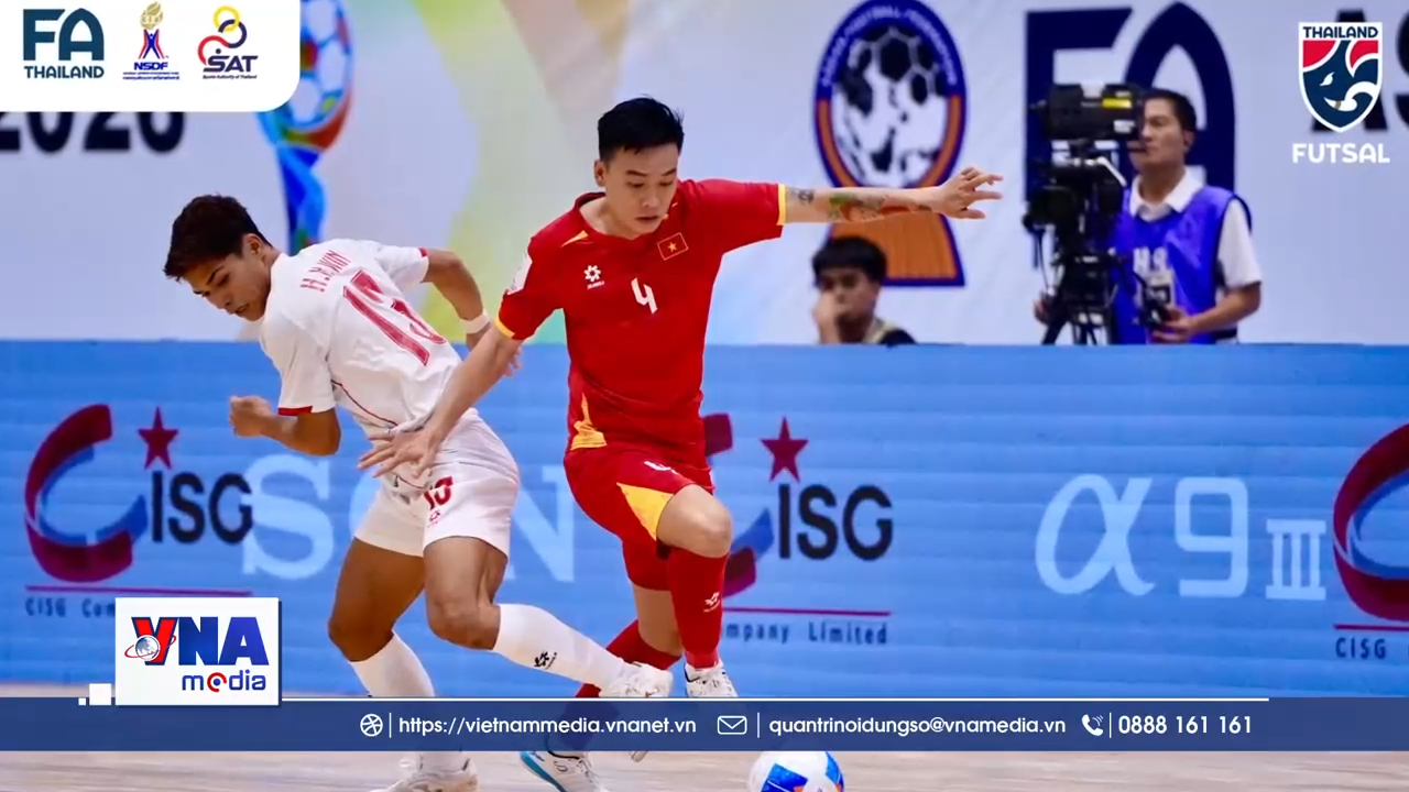 Đội tuyển futsal Việt Nam thắng đậm Myanmar ở giải Đông Nam Á 2026