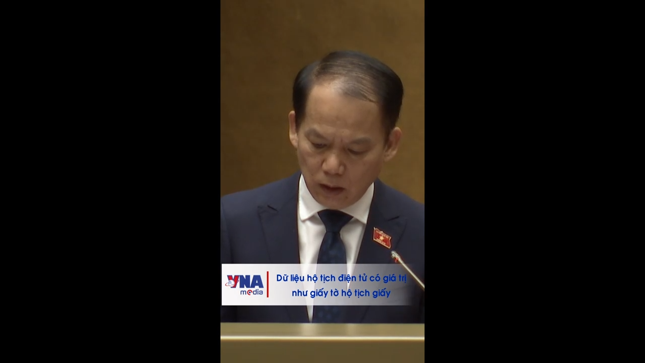 Dữ liệu hộ tịch điện tử có giá trị như giấy tờ hộ tịch giấy