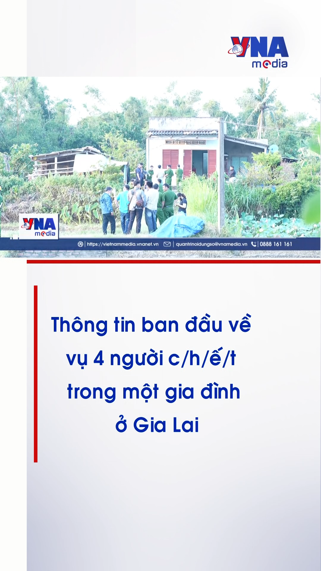 Thông tin ban đầu về vụ 4 người chết trong một gia đình ở Gia Lai