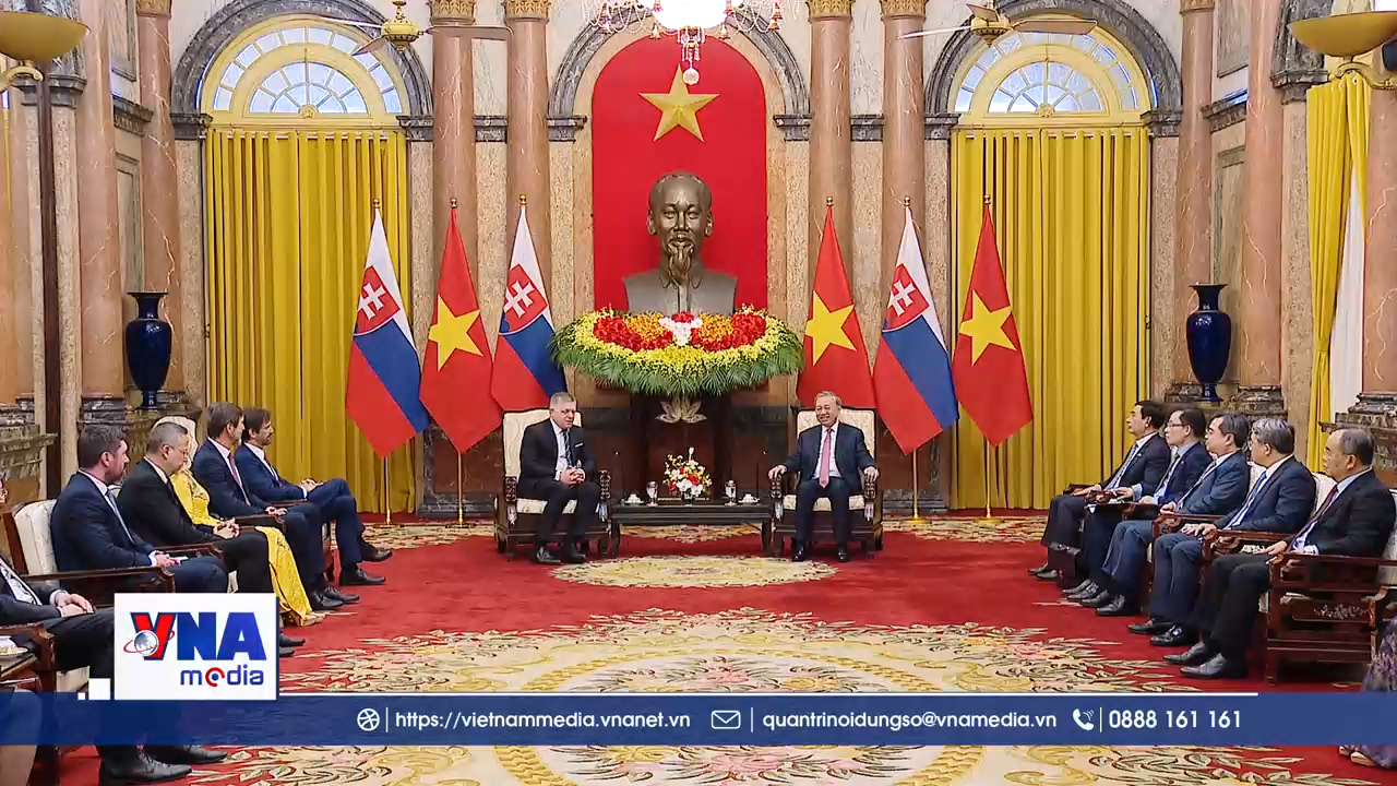 Tổng Bí thư, Chủ tịch nước tiếp Thủ tướng Cộng hòa Slovakia