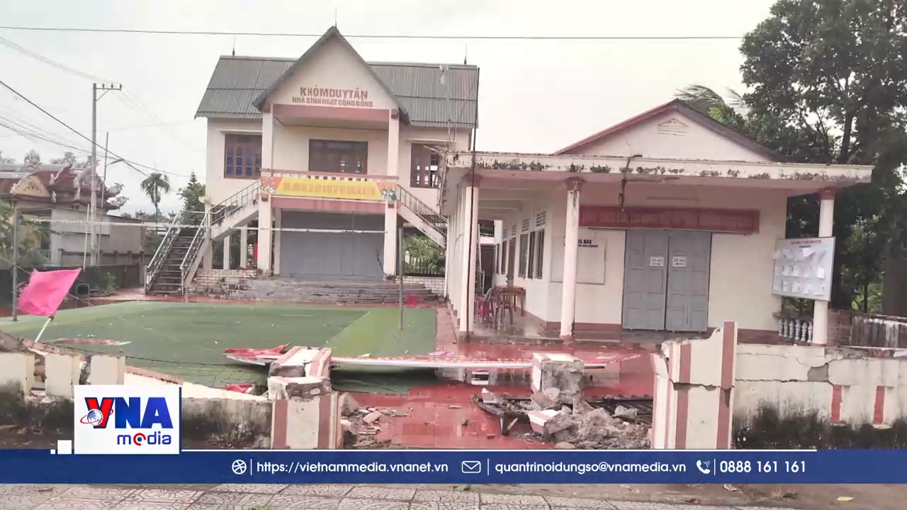 Quảng Trị khẩn trương khắc phục thiệt hại do lốc xoáy gây ra