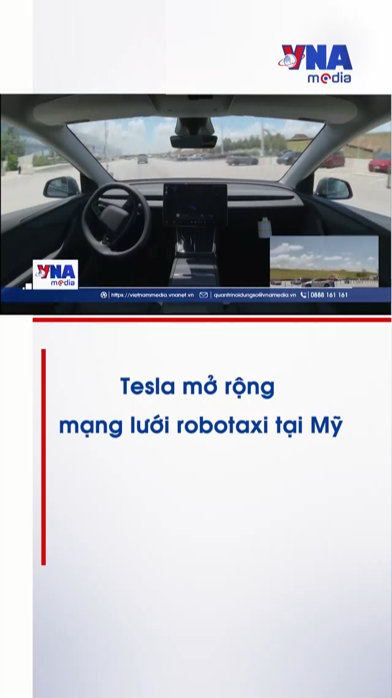 Tesla mở rộng mạng lưới robotaxi tại Mỹ