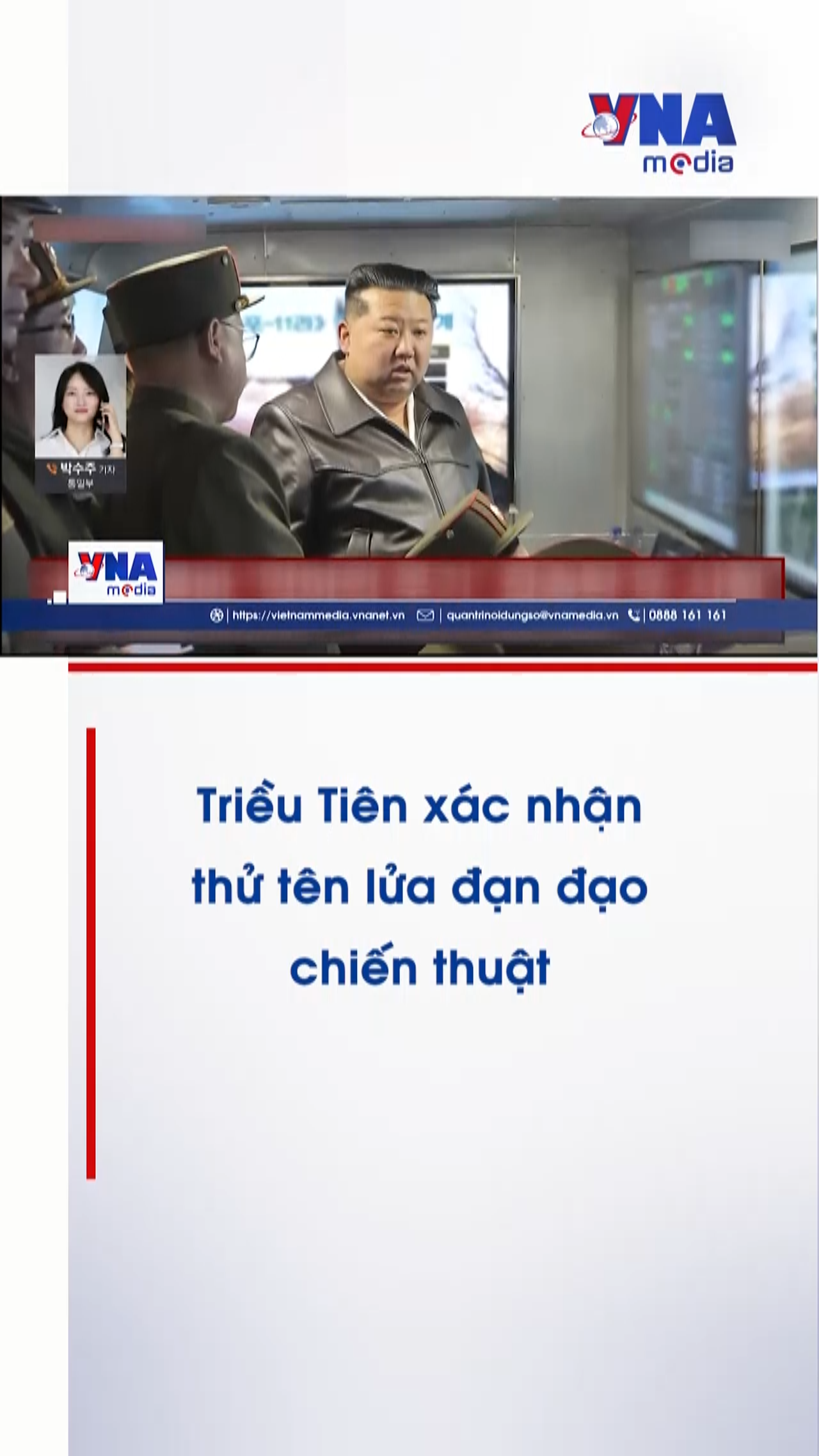 Triều Tiên xác nhận thử tên lửa đạn đạo chiến thuật