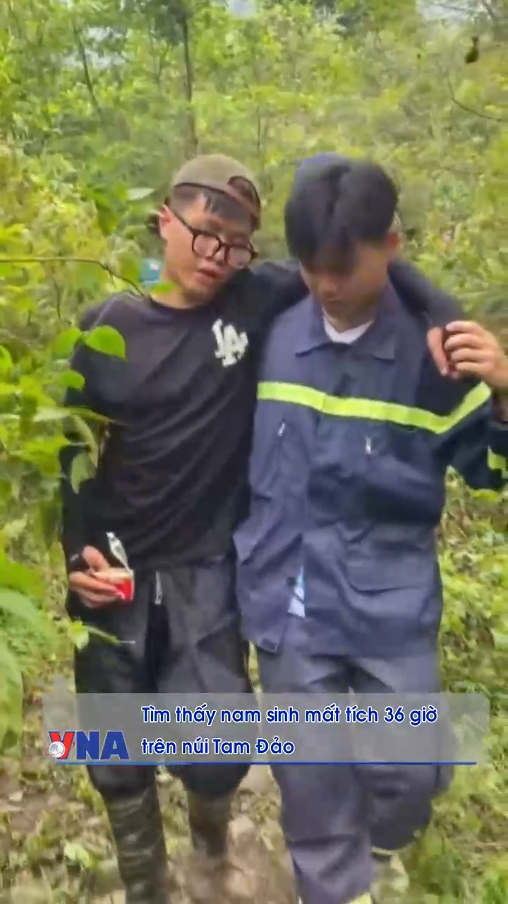 Tìm thấy nam sinh mất tích 36 giờ trên núi Tam Đảo