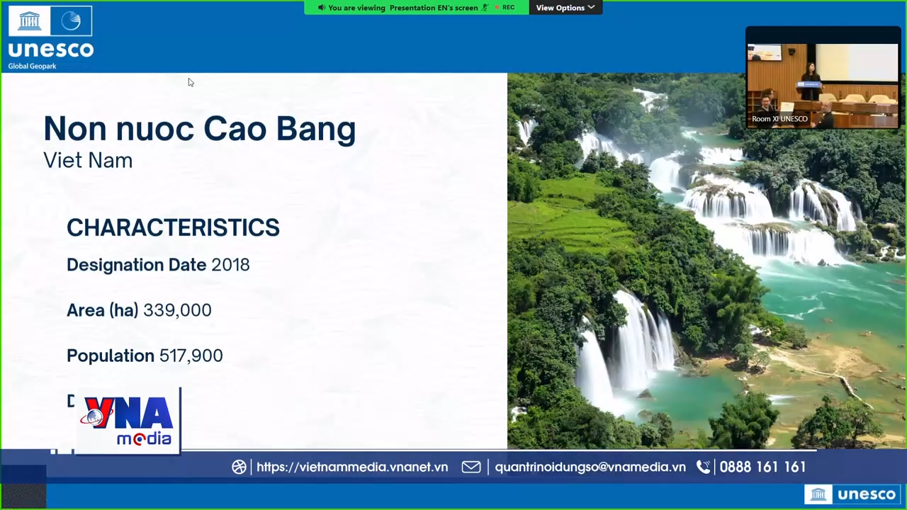 Công viên địa chất Non nước Cao Bằng tiếp tục được UNESCO vinh danh