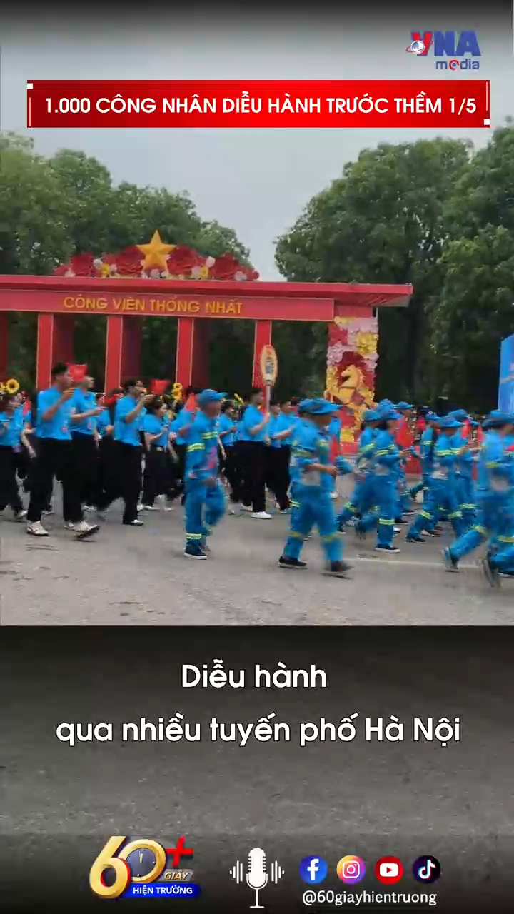 1.000 công nhân diễu hành trước thềm 1/5