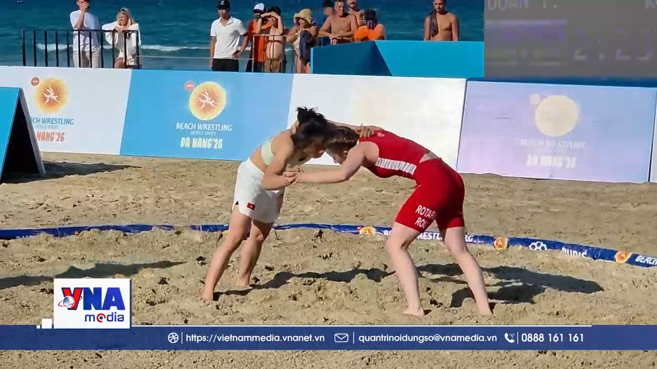 Đô vật 13 quốc gia tranh tài Giải vô địch Vật bãi biển thế giới 2026