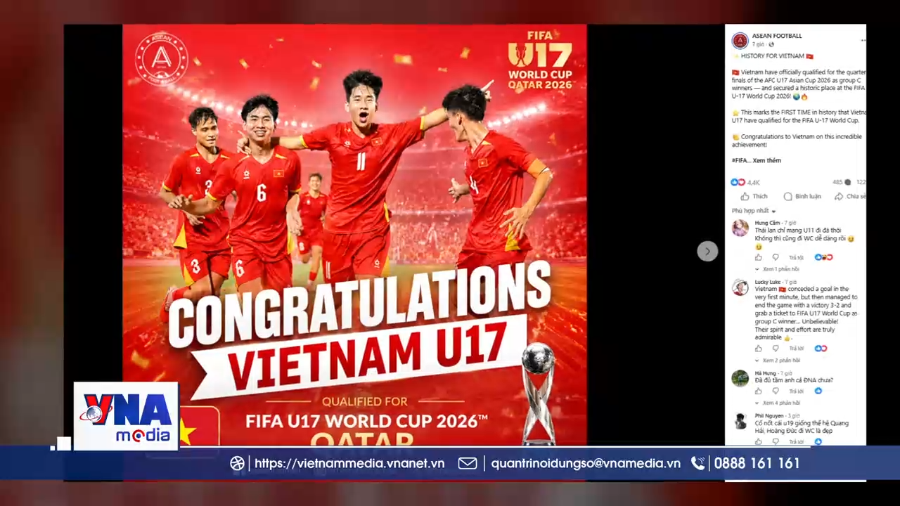 Truyền thông khu vực dậy sóng vì U17 Việt Nam dự World Cup