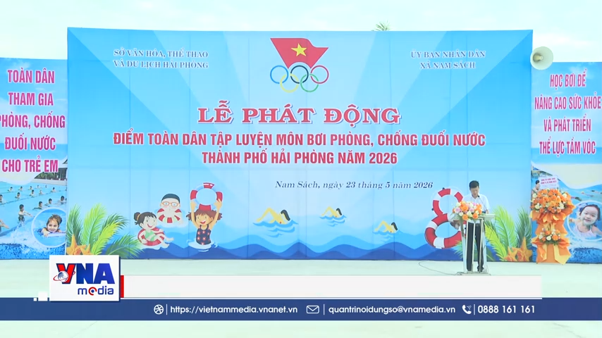 Phát động toàn dân tập luyện môn bơi, phòng chống đuối nước