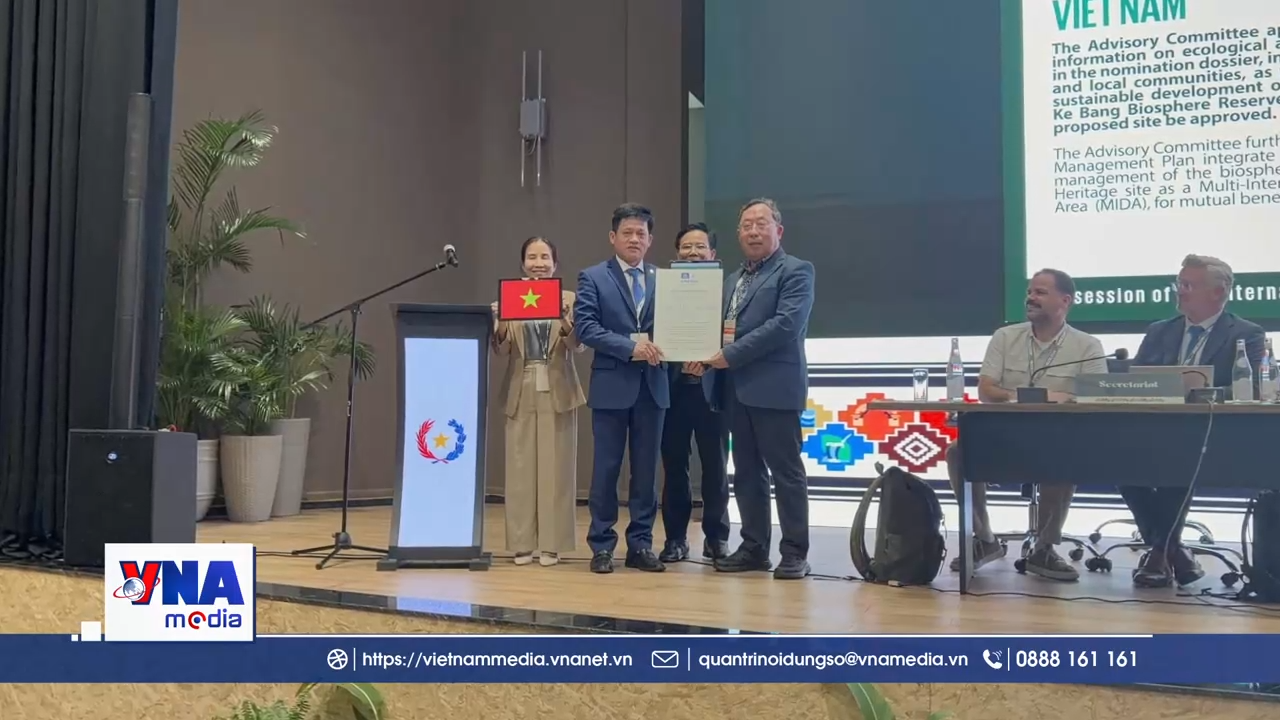 📌Trạm tin số chiều ngày 6/6/2026: UNESCO vinh danh Phong Nha – Kẻ Bàng là Khu Dự trữ sinh quyển thế giới