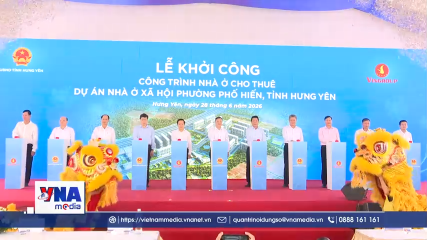 Lễ khởi công công trình Nhà ở cho thuê đầu tiên của tỉnh Hưng Yên