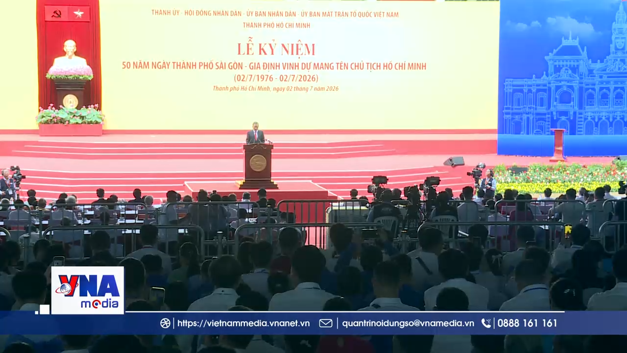 Lễ kỷ niệm 50 năm Ngày thành phố Sài Gòn - Gia Định vinh dự mang tên Chủ tịch Hồ Chí Minh