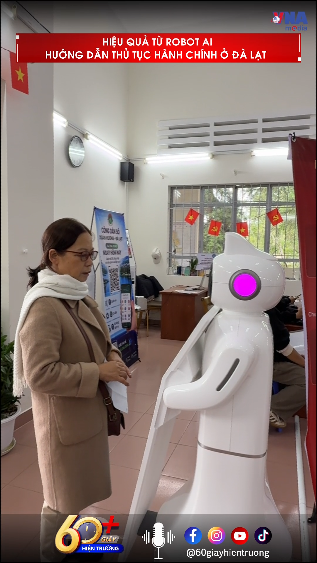 Hiệu quả từ robot AI hướng dẫn thủ tục hành chính ở Đà Lạt