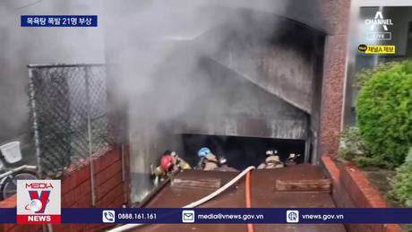 Cháy nhà tắm công cộng ở Hàn Quốc