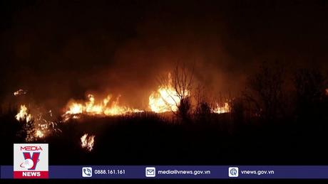 Nỗ lực chữa cháy tại công viên quốc gia Hy Lạp